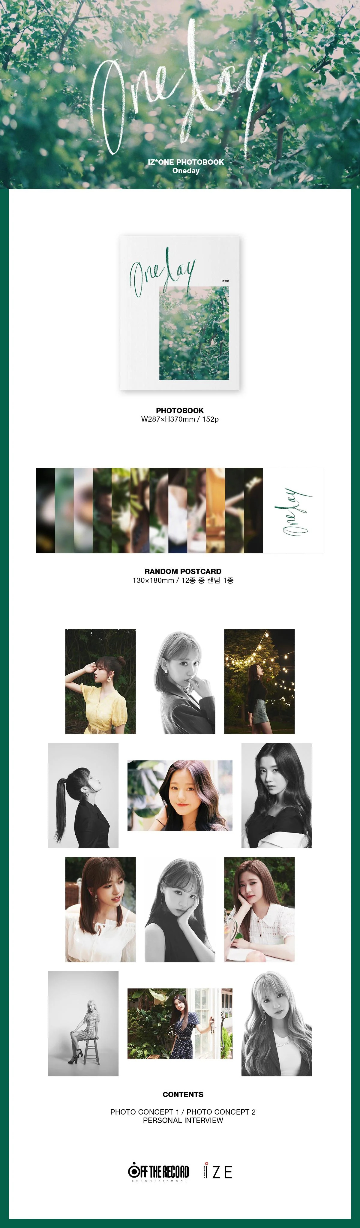 IZONE ONE DAY PHOTOBOOK